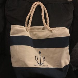 Barry’s bootcamp canvas tote